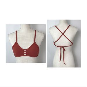 Jolyn Clothing Red Bikini Top